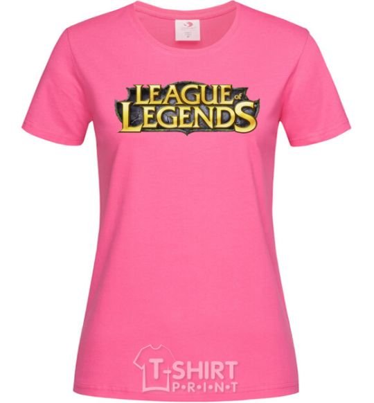 Women's T-shirt League of legends logo V.1 heliconia фото