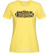 Women's T-shirt League of legends logo V.1 cornsilk фото