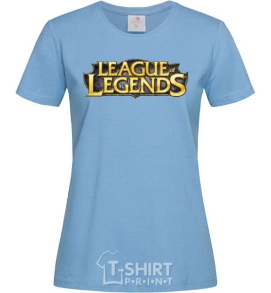 Women's T-shirt League of legends logo V.1 sky-blue фото