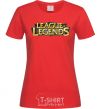 Women's T-shirt League of legends logo V.1 red фото