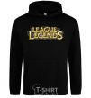 Men`s hoodie League of legends logo V.1 black фото