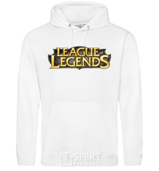 Men`s hoodie League of legends logo V.1 White фото