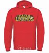 Men`s hoodie League of legends logo V.1 bright-red фото