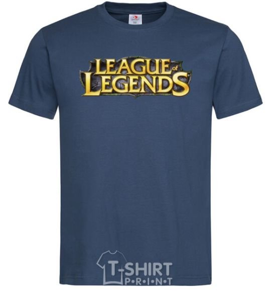 Men's T-Shirt League of legends logo V.1 navy-blue фото