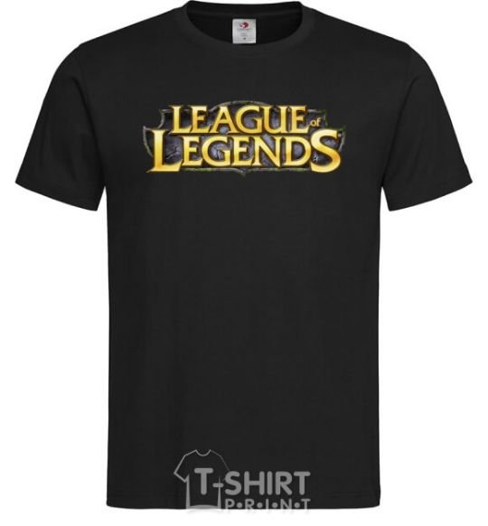 Men's T-Shirt League of legends logo V.1 black фото