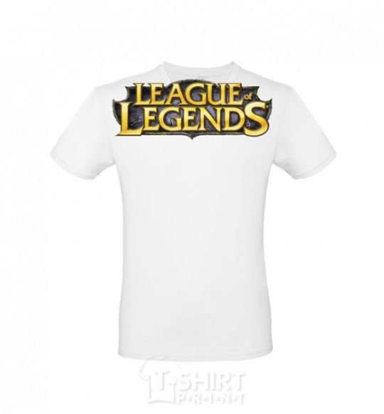 Мужская футболка League of legends logo V.1 Белый фото