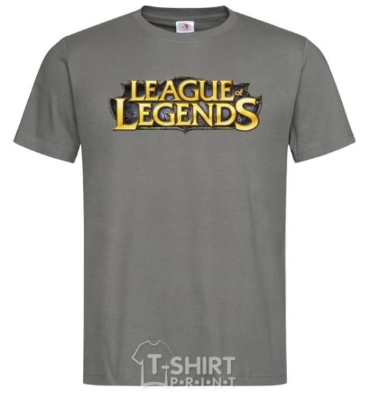 Men's T-Shirt League of legends logo V.1 dark-grey фото