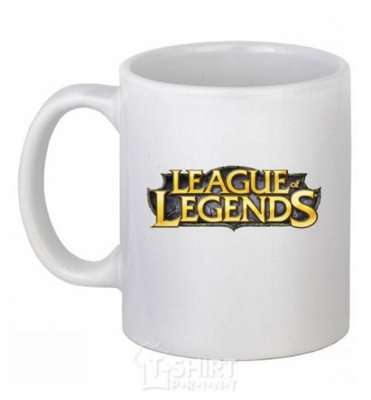 Чашка керамическая League of legends logo V.1 Белый фото