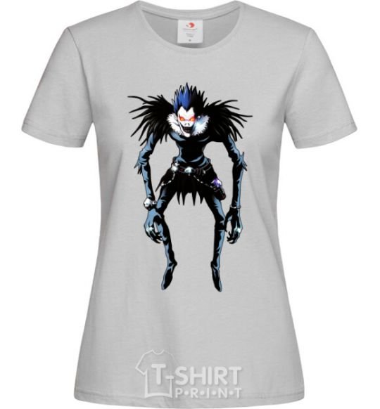 Women's T-shirt Рюк Тетрадь Смерти grey фото