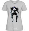 Women's T-shirt Рюк Тетрадь Смерти grey фото