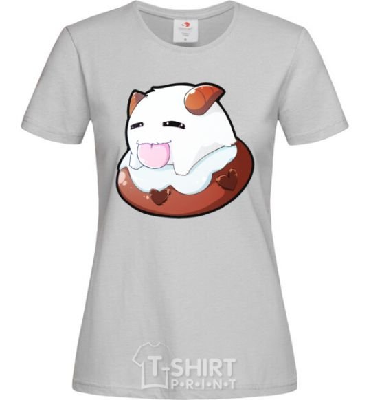 Women's T-shirt League of legends Poro grey фото