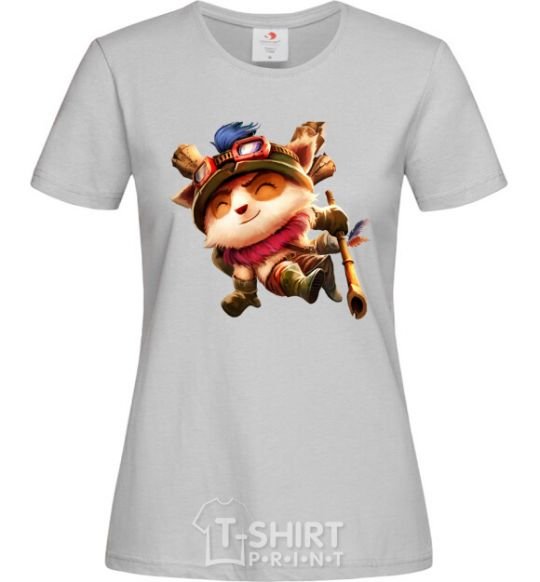 Женская футболка League of legends Teemo Серый фото