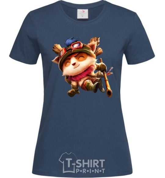 Women's T-shirt League of legends Teemo navy-blue фото