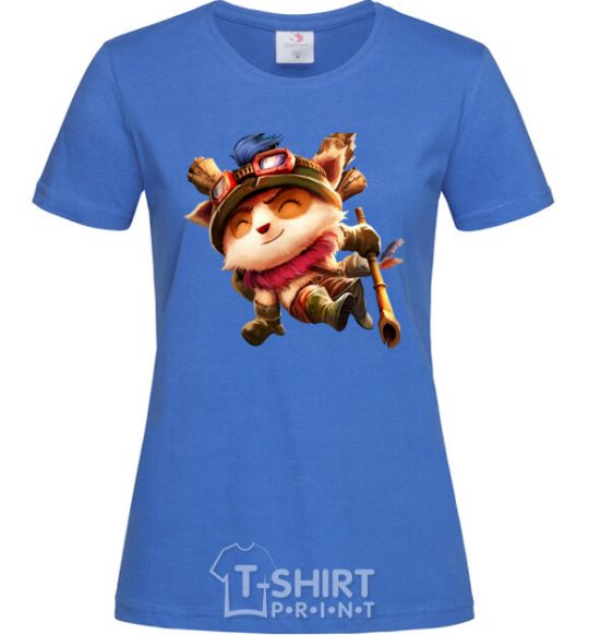 Women's T-shirt League of legends Teemo royal-blue фото