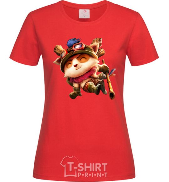 Women's T-shirt League of legends Teemo red фото