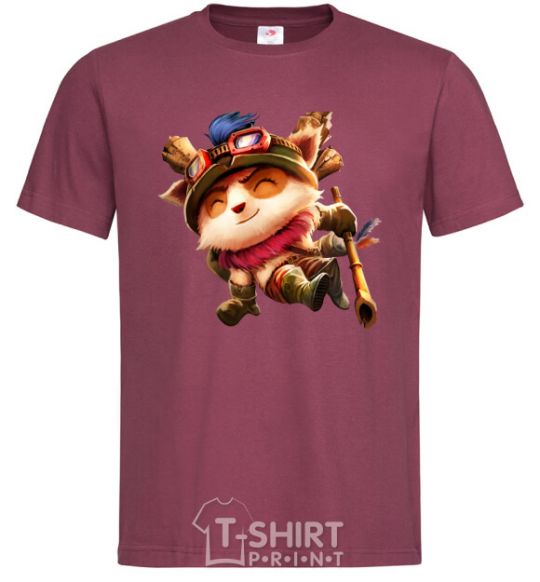 Men's T-Shirt League of legends Teemo burgundy фото