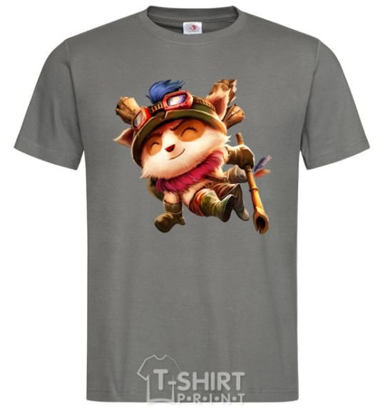 Men's T-Shirt League of legends Teemo dark-grey фото