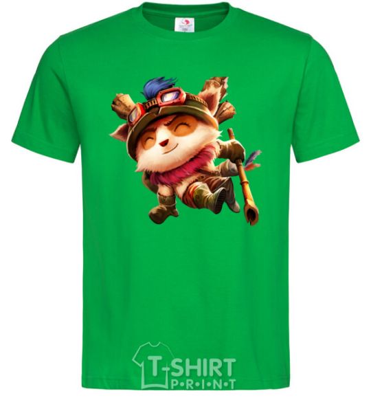 Мужская футболка League of legends Teemo Зеленый фото