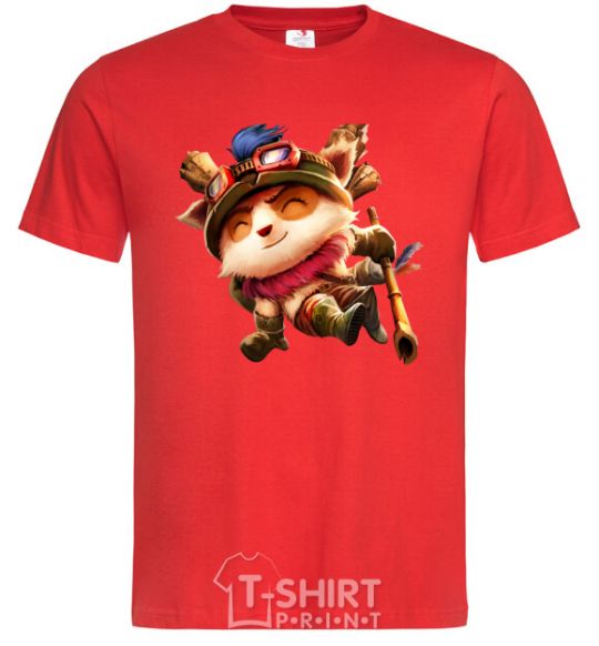 Men's T-Shirt League of legends Teemo red фото