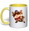 Чашка с цветной ручкой League of legends Teemo Солнечно желтый фото