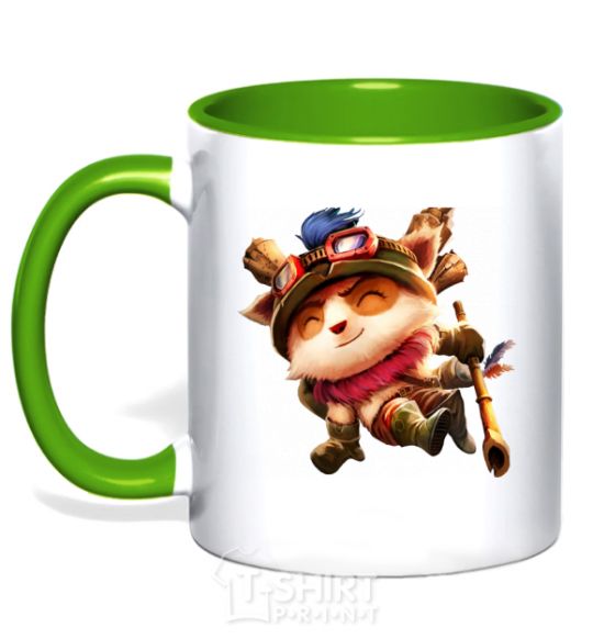 Чашка с цветной ручкой League of legends Teemo Зеленый фото