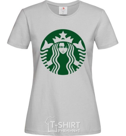 Women's T-shirt Starbucks Levi grey фото