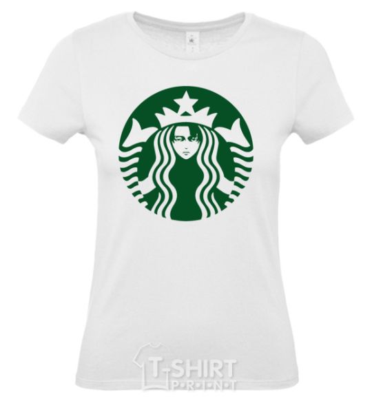 Women's T-shirt Starbucks Levi White фото