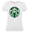 Women's T-shirt Starbucks Levi White фото