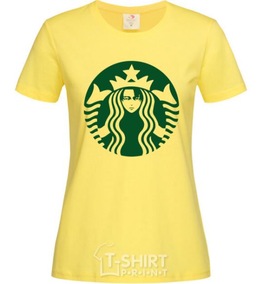 Women's T-shirt Starbucks Levi cornsilk фото