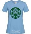 Women's T-shirt Starbucks Levi sky-blue фото