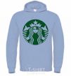 Men`s hoodie Starbucks Levi sky-blue фото