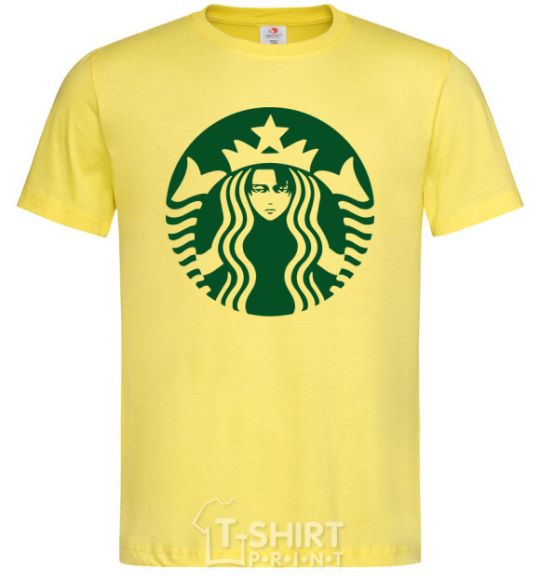 Men's T-Shirt Starbucks Levi cornsilk фото