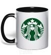 Mug with a colored handle Starbucks Levi black фото
