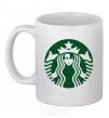 Ceramic mug Starbucks Levi White фото
