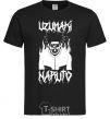 Men's T-Shirt Naruto Skull B&W black фото