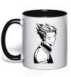 Mug with a colored handle Hysoka Hunter black фото