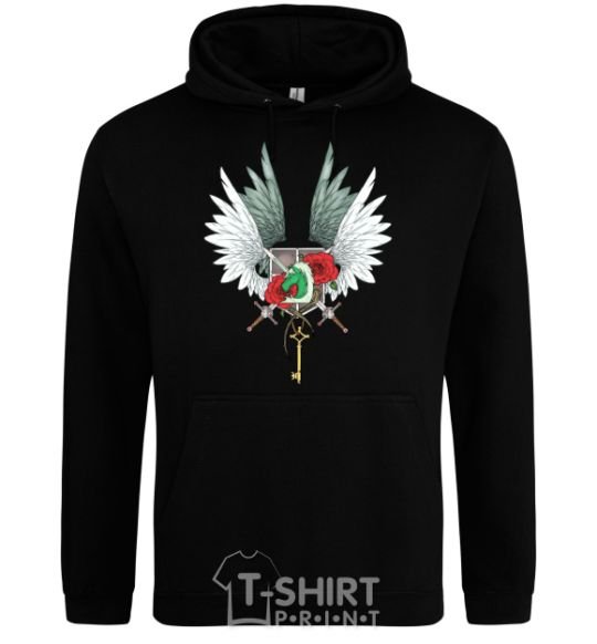 Men`s hoodie Attack of the titans crests black фото