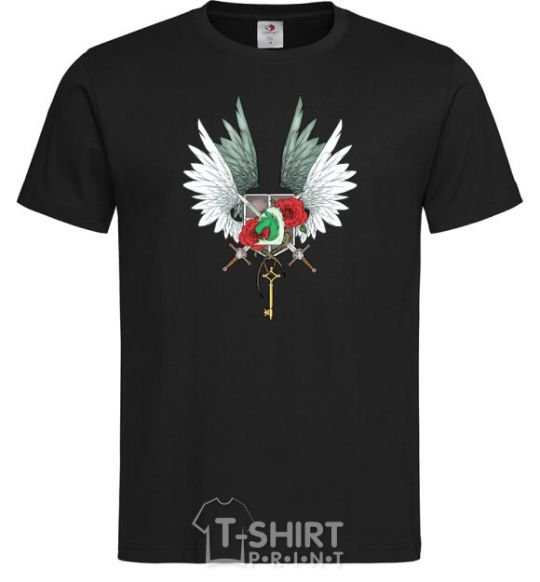 Men's T-Shirt Attack of the titans crests black фото