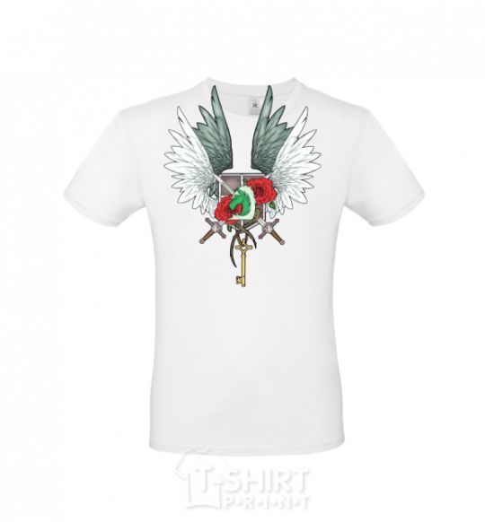 Men's T-Shirt Attack of the titans crests White фото