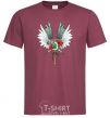Men's T-Shirt Attack of the titans crests burgundy фото