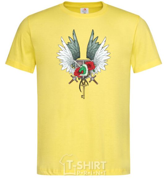 Мужская футболка Атака титанов гербы Лимонный фото