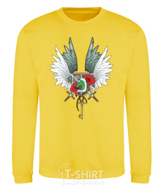 Sweatshirt Attack of the titans crests yellow фото