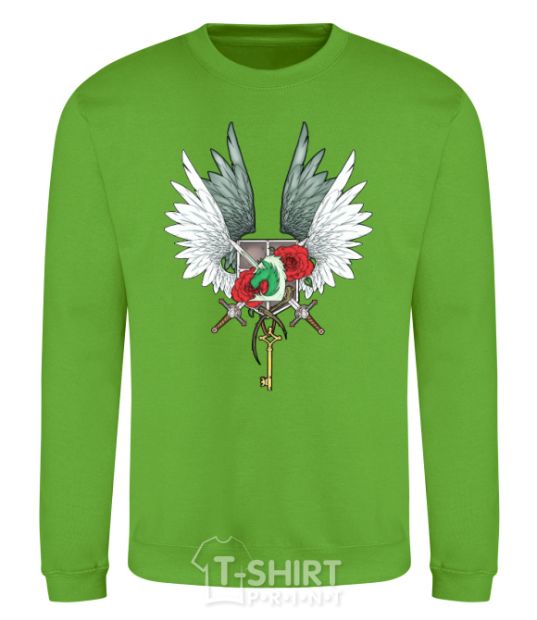 Sweatshirt Attack of the titans crests orchid-green фото