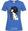 Women's T-shirt Al in Roses Notebook of Death royal-blue фото