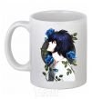 Ceramic mug Al in Roses Notebook of Death White фото