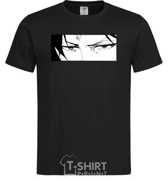 Men's T-Shirt Levi Attack On Titan black фото