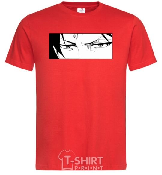 Men's T-Shirt Levi Attack On Titan red фото