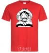 Мужская футболка One Piece чб Красный фото