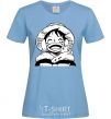 Women's T-shirt One Piece w|b sky-blue фото