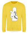 Sweatshirt One puch man bang yellow фото